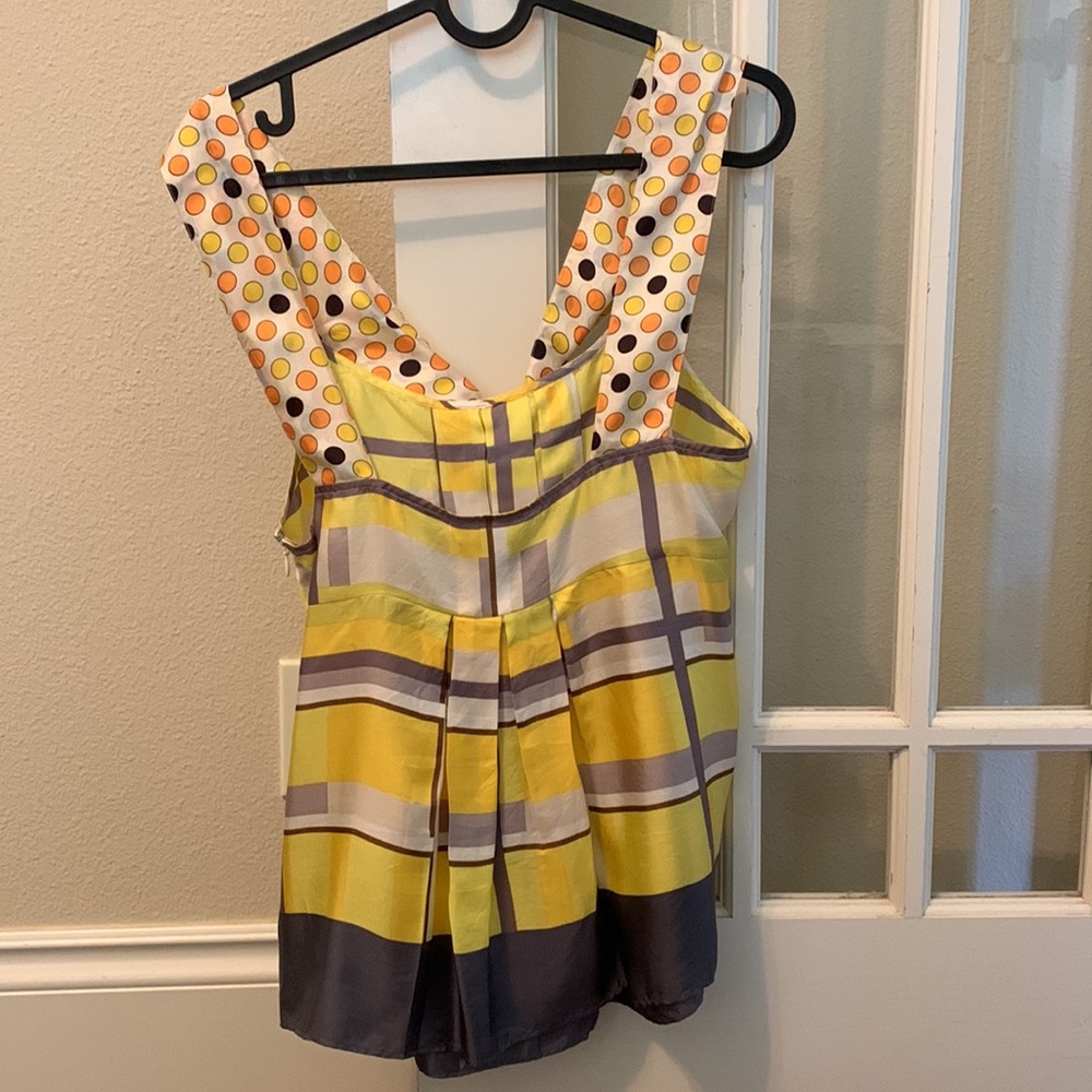 Anthropologie: Lil sleeveless silk blouse, size 8. - Picture 2 of 6